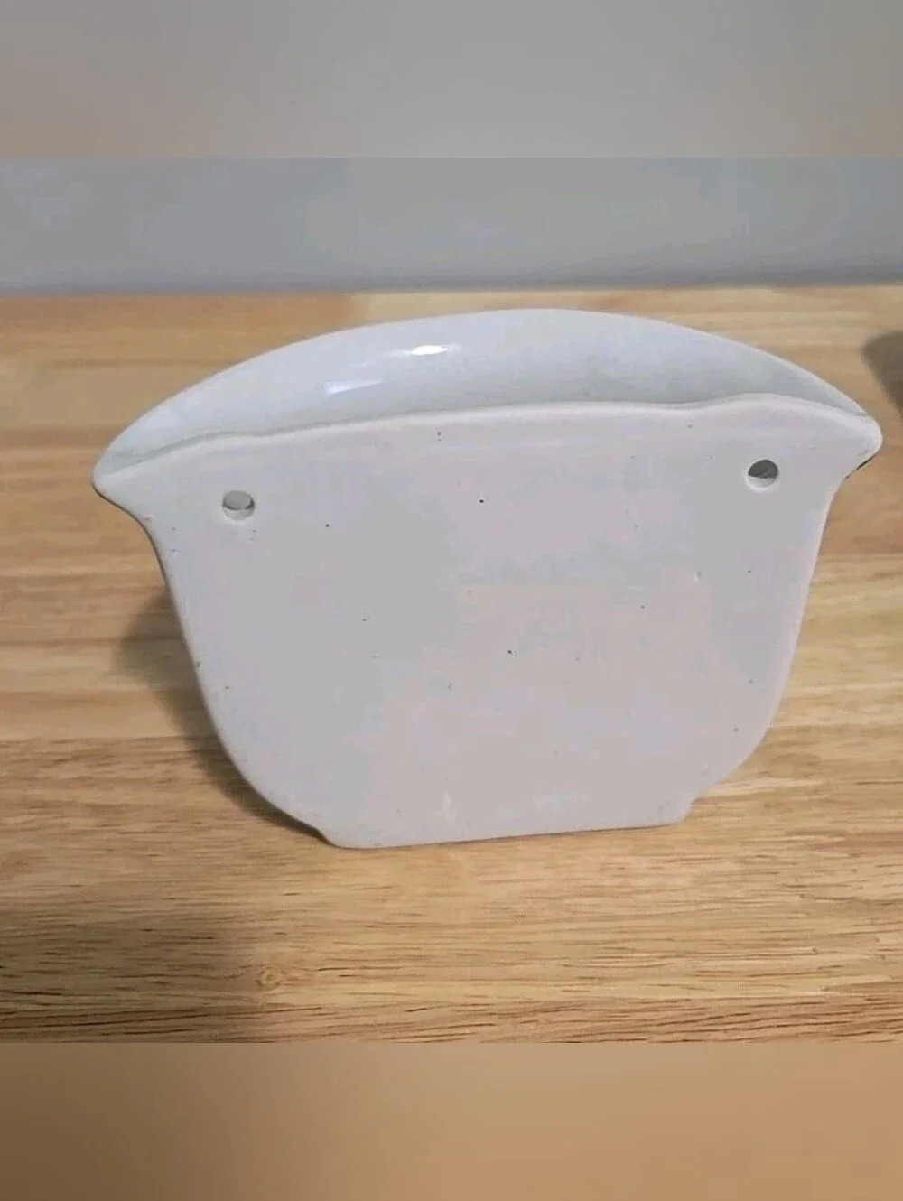 Vintage Floral Porcelain Wall Planter Pot